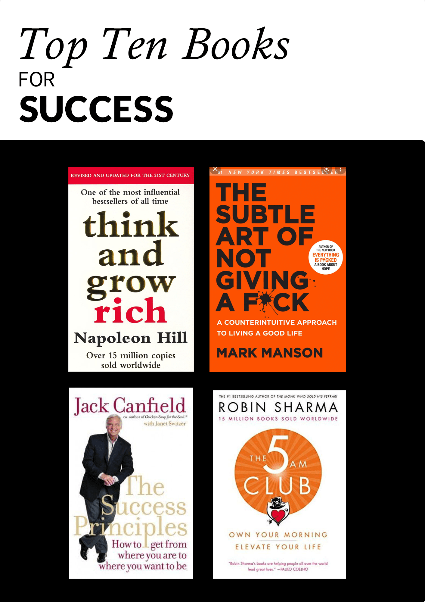 Top 10 Motivation Books