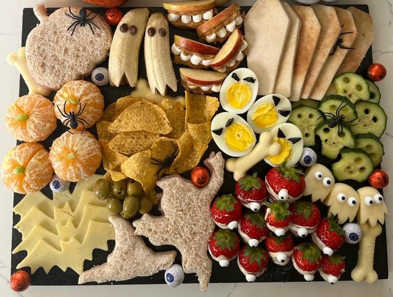 HEALTHY HALLOWEEN PLATTER AND OCTOBER WELLNESS BY KATE DEVINE